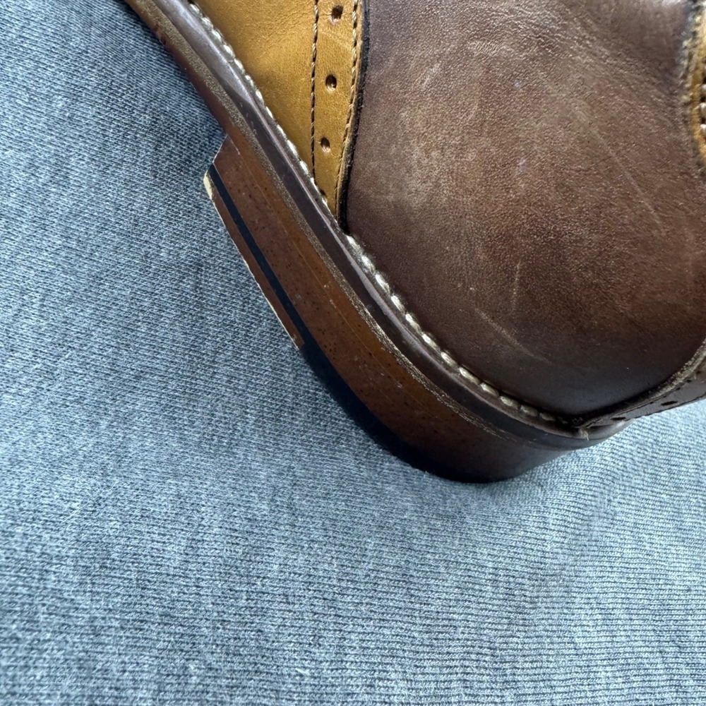 Johnston & Murphy Mens Dress Shoes Size 8.5M Leather Brown Oxfords - Picture 9 of 9